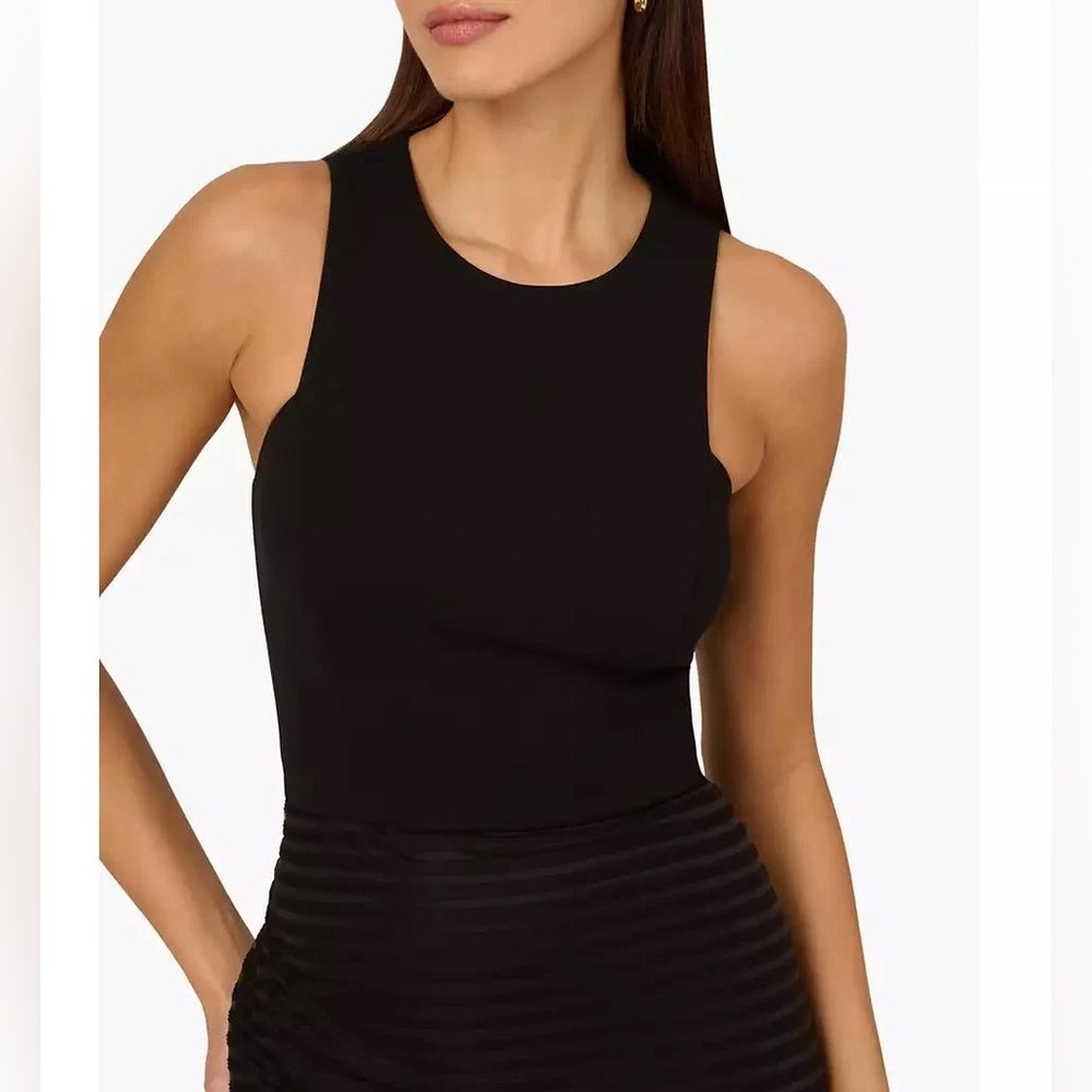 Adrianna (G5) Women's Shadow Stripe Sleeveless Sheath Dress NWT SIZE 8 - Picture 3 of 6